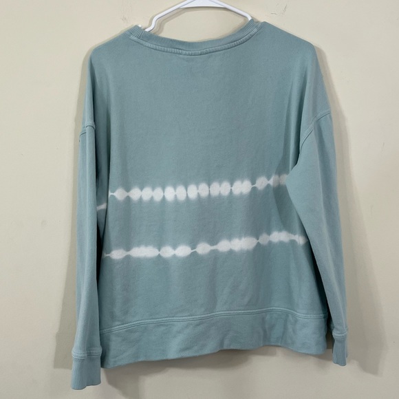 Universal Thread Blue White Tie Dye Crop Crew Neck Sweater - Picture 7 of 7
